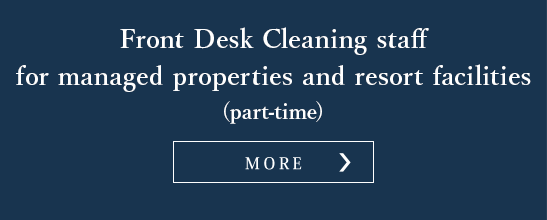Cleaning staff for managed properties and resort facilities